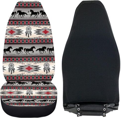 JoyLamoria Customize Personalized Printing Auto Seat Covers 2 pc Set, Seat Protector Car Front Seat Mat Cushion for Cars Sedan SUV Truck or Van in Saudi Arabia