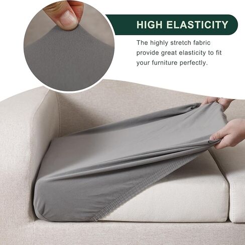 أغطية وسائد مقعد مقاومة للماء بنسبة 100%، أغطية وسائد للأريكة مقسمة، غطاء كرسي قابل للتمدد على شكل حرف L، واقي أثاث للحيوانات الأليفة (غطاء كرسي، كحلي) in Kuwait