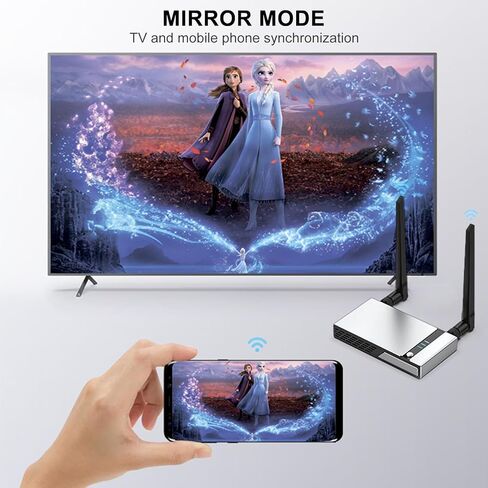 مجموعة جهاز إرسال واستقبال HDMI لاسلكي 4K مناسبة لأجهزة الكمبيوتر المحمول، دونجل، الكمبيوتر الشخصي، PS4، الهاتف الذكي إلى HDTV، جهاز العرض، توصيل الشاشة ودعم التشغيل 2.4/5 جيجا هرتز، نقل ثابت 165 قدم/50 متر in Kuwait