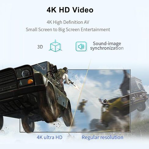 مجموعة جهاز إرسال واستقبال HDMI لاسلكي 4K مناسبة لأجهزة الكمبيوتر المحمول، دونجل، الكمبيوتر الشخصي، PS4، الهاتف الذكي إلى HDTV، جهاز العرض، توصيل الشاشة ودعم التشغيل 2.4/5 جيجا هرتز، نقل ثابت 165 قدم/50 متر in Kuwait