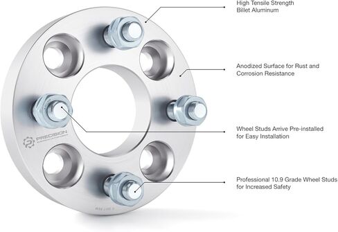 4 قطع 1 بوصة (25 مم) فواصل محولات العجلات 4x110 إلى 4x137 (نمط مسمار متغير) مع صواميل مسامير 10x1.25 (10 مم) متوافقة مع Honda Arctic Cat Yamaha سوزوكي ATV UTV in Kuwait