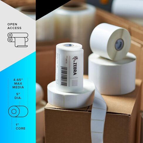 ZEBRA ZD421 Direct Thermal Desktop Printer 203 dpi Print Width 4-inch Features Wired USB and 802.11ac Connectivity ZD4A042-D01W01EZ, No Thermal Ribbon Required in Saudi Arabia