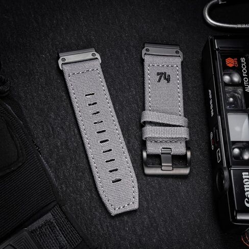 متوافق مع Garmin، حزام رياضي من القماش لساعة fēnix/Forerunner/Approach/MARQ/Quatix/Instinct/D2/Tactix، سوار بديل متين للرجال in Kuwait