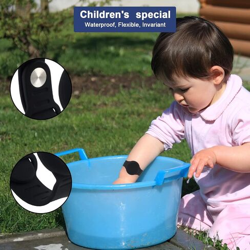 SAVITA 2pcs Kids Wristband for AirTag, Waterproof Silicone AirTag Bracelet for Kids Toddler Elder Adjustable Watch Band Kids Anti Lost AirTag Case Holder for Hiding GPS Tracker in Saudi Arabia