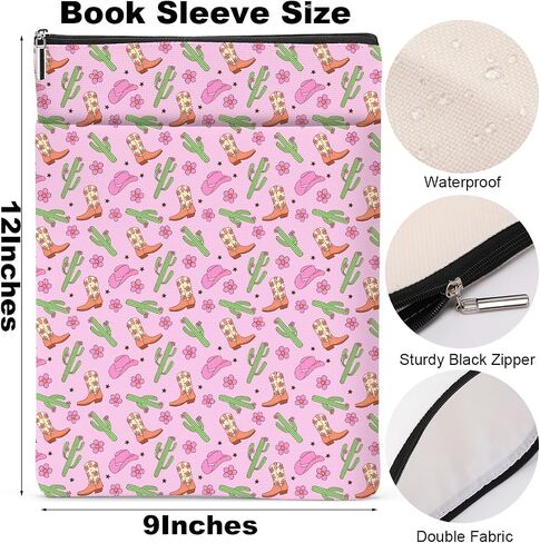 Retro Western Sunflower Gifts Book Lovers Gifts Book Sleeve Book Pouch Book Protector Western Stuff Western Gifts for Women Girls Friend Sister Coworker Birthday Book Accessories Book Club Gifts in Saudi Arabia