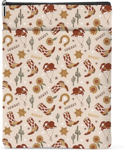 Retro Western Sunflower Gifts Book Lovers Gifts Book Sleeve Book Pouch Book Protector Western Stuff Western Gifts for Women Girls Friend Sister Coworker Birthday Book Accessories Book Club Gifts in Saudi Arabia