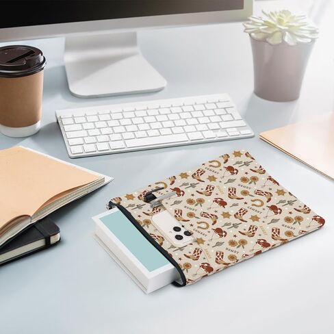 Retro Western Sunflower Gifts Book Lovers Gifts Book Sleeve Book Pouch Book Protector Western Stuff Western Gifts for Women Girls Friend Sister Coworker Birthday Book Accessories Book Club Gifts in Saudi Arabia
