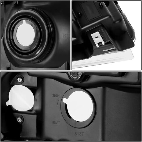 DNA MOTORING HL-OH-FSD05-CH-CL1 Chrome Housing Headlights Compatible with 05-07 F250 F350 F450 F550 SD in Saudi Arabia