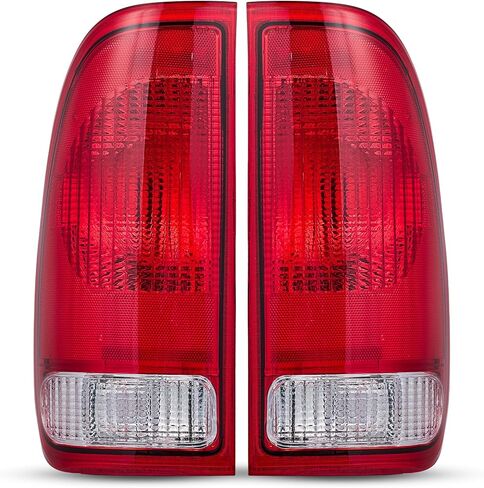 Tail lights For 1997-2003 Ford F-150 Rear Lights Assembly Unit Styleside | FO2800117 FO2801117 replacement for F85Z-13405CA F85Z-13404CA Driver and Passenger Side Dark red in Kuwait