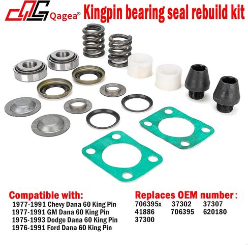 مجموعة إعادة بناء سدادة محمل Kingpin Dana 60 King Pin تتضمن المحامل والبطانات والينابيع والأختام وKingpin والمزيد يستبدل 706395x، 37302، 37307، 41886، 706395، 620180، 37300 in Saudi Arabia