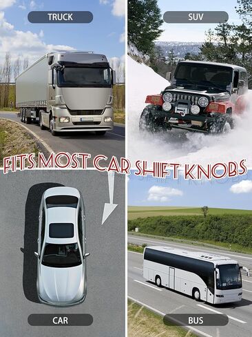 قطعتان من غطاء ناقل حركة تروس السيارة، غطاء مقبض ناقل الحركة عالمي عصري ومضحك عصا تروس بقلنسوة ملحقات السيارة الداخلية ديكورات (أزرق + وردي) in Kuwait