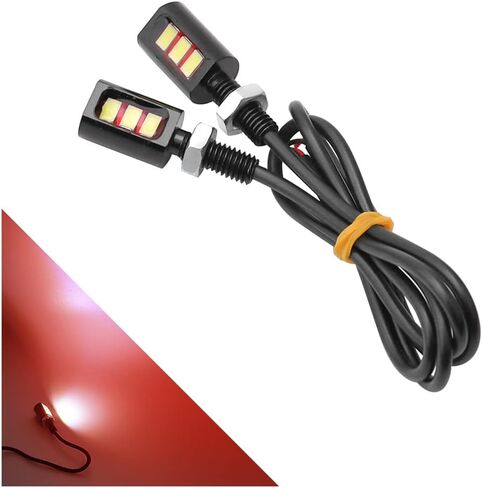 ضوء لوحة الترخيص، 2 قطعة 12 فولت 3-SMD 2835 رقاقة مقاومة للماء مسمار لولبي LED ضوء/مصباح عالمي لمعظم السيارات والمركبات وإضاءة لوحة الترخيص والديكور (أصفر) in Saudi Arabia