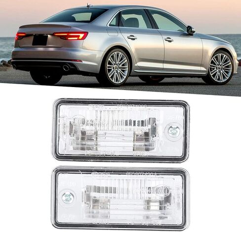 Tbest License Plate Light,License Plate Lamp,Pair of License Plate Light 8E0807430A 8E0807430B Fit for A3 A4 A5 A6 C6 A8 D3 Q7 RS4 8E0807430A 8e0807430a in Saudi Arabia