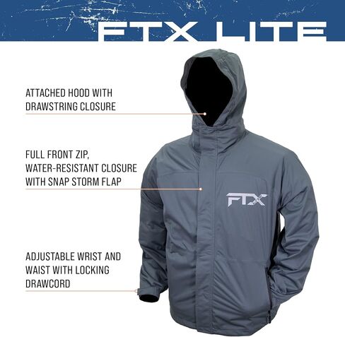 FROGG TOGGS Men's FTX Lite Rain Jacket – Waterproof, Breathable, Stretch Comfort in Saudi Arabia