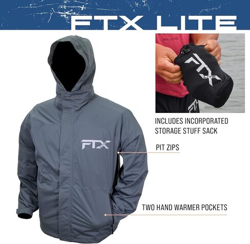 FROGG TOGGS Men's FTX Lite Rain Jacket – Waterproof, Breathable, Stretch Comfort in Saudi Arabia