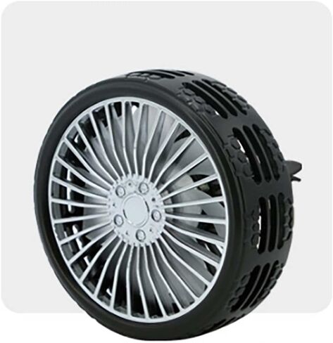 Car Mini Portable Fan, 3 Mode Wind Speed Adjustment, Clip Mount, Center Console Mount, Night Light Design, Wheel Tire Fan in Saudi Arabia