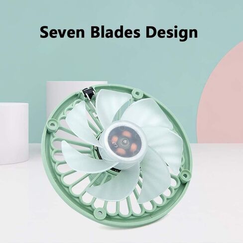 Car Mini Portable Fan, 3 Mode Wind Speed Adjustment, Clip Mount, Center Console Mount, Night Light Design, Wheel Tire Fan in Saudi Arabia