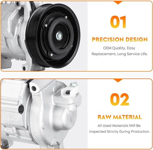 AC Compressor and A/C Clutch for Honda Accord 2.4L 2008 2009 2010 2011 2012, Honda Crosstour 2.4L 2012 2013 2014 2015, 639362, 157333 in Saudi Arabia
