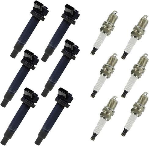 Ignition Coil & Spark Plug Kits 90919-02234 9008019016 UF267 Compatible with ES300 RX300 RX400h 3.0L 3.3L V6 in Saudi Arabia