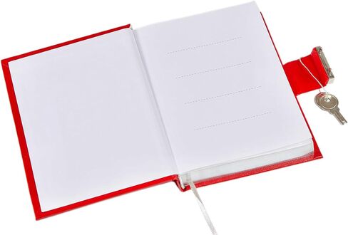 Esposti 5 Year Undated Lockable Diary Compact Easy To Use Five-Year Journal - Red - Size: 4.4" × 5.8" in Saudi Arabia