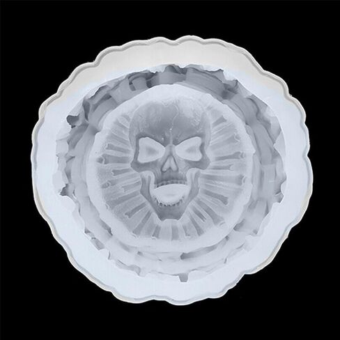 iSuperb Resin Mold, Skull Silicone Molds Ashtrays Mold Halloween Skulls DIY Craft Gift Epoxy Resin Casting Molds Jewelry Storage Mould for Party, Home Decoration in Saudi Arabia
