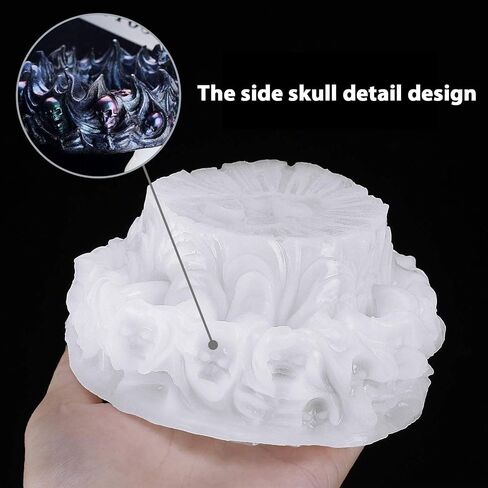 iSuperb Resin Mold, Skull Silicone Molds Ashtrays Mold Halloween Skulls DIY Craft Gift Epoxy Resin Casting Molds Jewelry Storage Mould for Party, Home Decoration in Saudi Arabia
