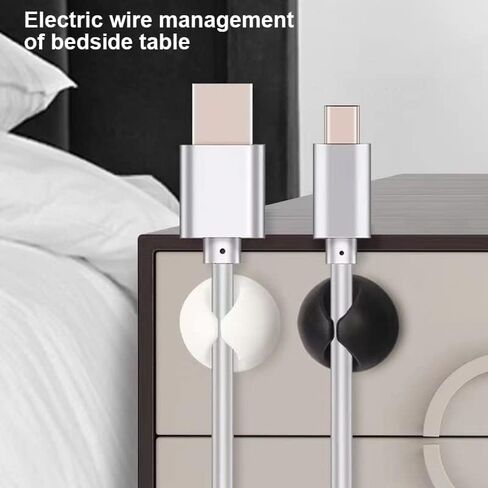 مشابك كابل حامل الحبل، منظم سلك إدارة كابل المكتب، 16 حزمة سوداء، منظم كابل مثالي، حامل سلك للمكتب، المنضدة، شاحن الهاتف، الكمبيوتر، المنزل، المكتب، السيارة in Kuwait