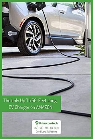 PRIMECOM.TECH Level 2 24Amp Electric Vehicle (EV) Charger Amperage Adjustable: 10A-16A-24A (30 Foot, 10-30P) in Saudi Arabia