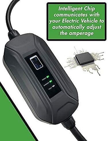 PRIMECOM.TECH Level 2 24Amp Electric Vehicle (EV) Charger Amperage Adjustable: 10A-16A-24A (30 Foot, 10-30P) in Saudi Arabia