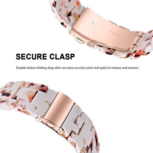 متوافق مع سوار ساعة Apple 38 مم 40 مم 41 مم 42 مم 44 مم 45 مم Ultra 49 مم لساعة iWatch SE خفيفة الوزن من الراتنج معصمه سلسلة سوار 9 8 7 6 5 4 3 2 1 للرجال والنساء in Kuwait