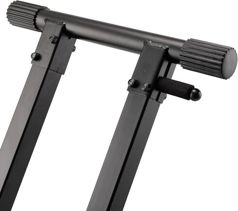 On-Stage KS8291XX ERGO-LOK Double-X Keyboard Stand with Lok-Tight Construction & On-Stage KT7800+ Bench, Black in Saudi Arabia