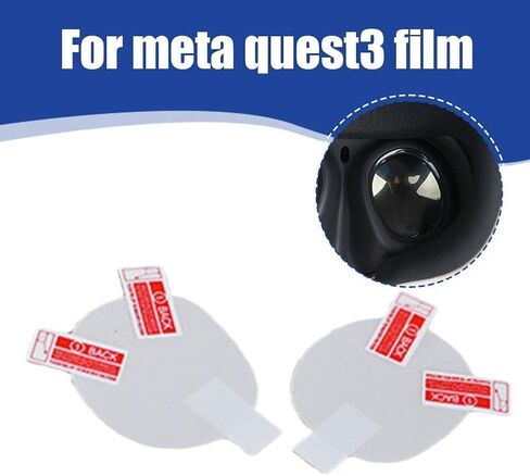زوج من أفلام عدسة Vr باللون الأبيض لـ Quest 3، واقي غطاء عدسة الواقع الافتراضي لـ Quest 3، لغطاء العدسة المضاد للخدش Meta Quest 3، لفيلم بديل Quest 3، لملحقات Meta Quest 3 للواقع الافتراضي in Saudi Arabia