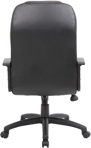 Boss Office Products High Back Leather Plus Chair in Black in Saudi Arabia