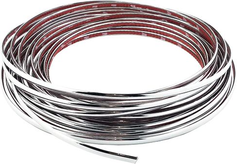 Lunsom Custom Most Chrome Plated Decoration Trim Strip Line, Car Door Fender Interior DIY Moulding Trimming Strip for Most Vehicle (12M x 6MM) in Saudi Arabia