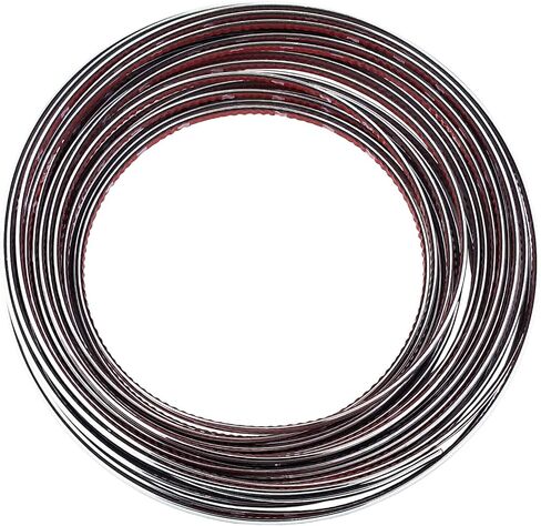 Lunsom Custom Most Chrome Plated Decoration Trim Strip Line, Car Door Fender Interior DIY Moulding Trimming Strip for Most Vehicle (12M x 6MM) in Saudi Arabia