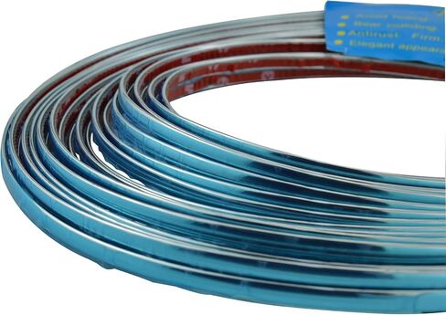Lunsom Custom Most Chrome Plated Decoration Trim Strip Line, Car Door Fender Interior DIY Moulding Trimming Strip for Most Vehicle (12M x 6MM) in Saudi Arabia