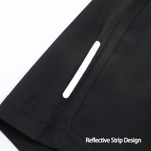 Boys Athletic Shorts, Quick Dry Workout Shorts with Zipper Pockets for Little Boy Running Gym Outdoor Activities in Kuwait