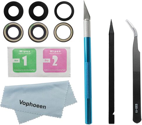 3pcs OEM Original Rear Back Camera Glass Lens Replacement for iPhone 12 pro with Preinstalled Adhesive and Repair Toolkit Replacement in Kuwait