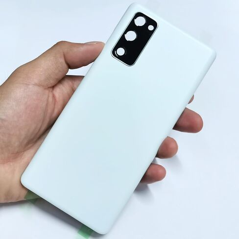 Galaxy S20 FE 5G Back Plastic Cover Replacement Door Panel for Samsung Galaxy S20 FE 5G 6.5" G781U G781V G781W S20FE Back Cover Housing with Back Camera Glass Len and Tape Repair Part (Cloud White) in Kuwait