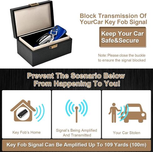 صندوق فاراداي RFID بسعة كبيرة، صندوق حماية صندوق حماية المفاتيح، صندوق حجب إشارة RFID بدون مفتاح، صندوق مفاتيح السيارة المضاد للسرقة، صندوق حماية EMP، لمفاتيح السيارة والهواتف والبطاقات in Saudi Arabia