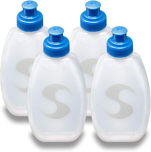 Synergy Reusable Handheld Hydration Running Water Bottles (4-Pack) (9oz 4-Pack, Blue) in Saudi Arabia