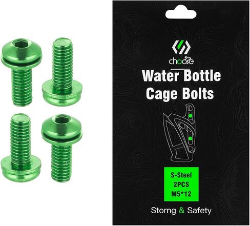 Chooee Water Bottle Cage Bolts，Bike Bottle Cage Bolts for MTB/Mountain Bike,red in Saudi Arabia
