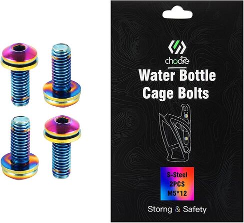 Chooee Water Bottle Cage Bolts，Bike Bottle Cage Bolts for MTB/Mountain Bike,red in Saudi Arabia