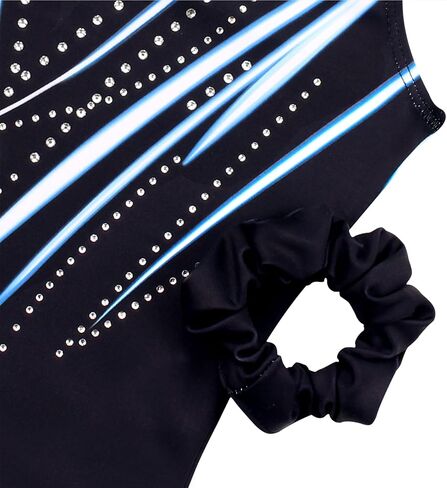 MODAFANS Leotards for Girls Gymnastics with Shorts Dance unitards Tumbling Biketards with Hair Scrunchie for3-13T in Kuwait