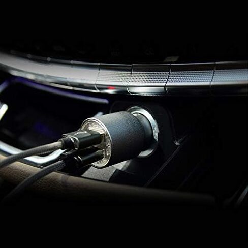 شاحن سيارة، 36 وات QC 4.8A، محول شاحن سيارة سريع معدني بالكامل متوافق مع iPhone والمزيد 2 Pack in Kuwait