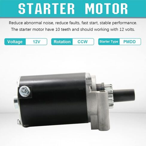 Satarter Motor Compatible with John Deere LT133 All, LT155 All, LT160 All, LTR155 All, STX46 All Kohler Engine 15-20HP 12-098 Series Starter Replacement for AM122435, 5770N 5666940 SM56669 in Saudi Arabia