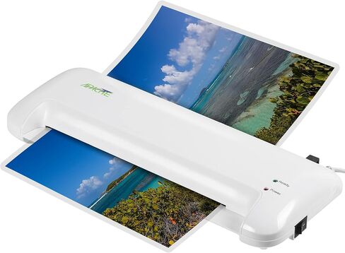 Apache AL9W2 9" Thermal Laminator and 20 Laminator Pouches, White in Saudi Arabia
