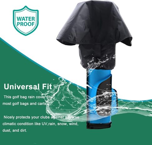 غطاء المطر لحقيبة الجولف، غطاء غطاء المطر لمعظم حقائب نادي الجولف، عربة الحمل، غطاء مقاوم للماء والغبار in Kuwait