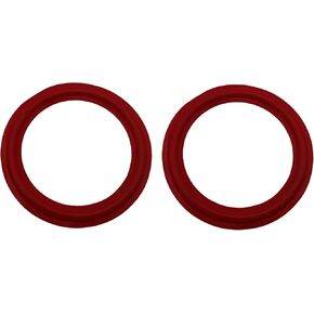 IMC Audio Red 12 inch Rubber Speaker Foam Edge Subwoofer Surround Rings Replacement Parts for Speaker Repair or DIY 2 Pieces
