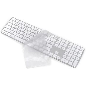 CaseBuy Keyboard Cover for 2024 Apple Magic Keyboard with Touch ID & Numeric Keypad Model A3119 Ultra Thin Clear TPU Protector iMac M4 Accessories